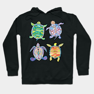 Sea turtles tropical theme Hoodie